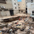 Barrios dañados, tras el paso de la tormenta Daniel en el este de Libia.