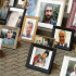 Fotografías de sirios desaparecidos expuestas en un acto en Berlín.