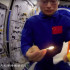 Experimento con llamas abiertas en la estación espacial china.