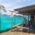Los damnificados están construyendo casas como estas, de plástico y madera. Mocoa (Putumayo): 30 de agosto de 2023