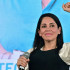 La candidata a la presidencia de Ecuador por el partido Revolución Ciudadana, Luisa González.
