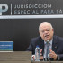 Juez Ricardo Pérez Manrique, presidente de la Corte IDH, en declaraciones desde la JEP. 13 de octubre de 2023