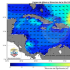 Pronóstico de la altura del oleaje para el 23 de Octubre a las 12:00 HLC 2023 mar Caribe