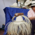 ..Celvina Ramírez, muestra sus sombreros elaborados manualmente