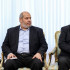Saleh al-Aruri (derecha) y otros dirigentes de Hamás durante una reunión con el presidente de Irán en Teherán.