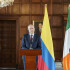 Ministro de Asuntos Exteriores y de Defensa de Irlanda, Micheál Martin, y el viceministro de Relaciones Exteriores de Colombia, Francisco Coy Granados.