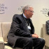 Bill Gates con Gustavo Petro en Davos.