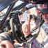 Carlos Sainz celebra en la línea de meta tras alzarse este viernes con su cuarto Dakar.