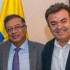 El presidente Gustavo Petro y Olmedo López, director de la UNGRD