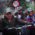 Bogotá 01 febrero 2024. Comenzó el día del no carro hoy 1 de febrero donde la ciclas se han tomado las calles de la ciudad. Sector de Suba