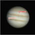 Captura del impacto a Júpiter documentado el pasado 29 de diciembre.