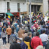 Bogota febrero 8 de 2024. Un grupo de personas protestan frente al Palacio de Justicia por la calle 12, cra 8 y Plaza de Bolívar.
