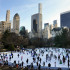 La pistas de patinaje están abiertas desde octubre hasta marzo. En la foto, la de Central Park.