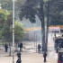 Enfrentamiento frente a la Universidad Nacional