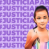 Imagen de la niña Camila Gómez Ortega sobre un fondo morado con las palabras Justicia para Camila.