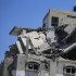 Vista de un edificio destruido durante la ofensiva israelí en Al Nuseirat, centro de la Franja de Gaza.