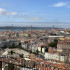 Vista general desde el Balcón de Lisboa. Se aprecia el puente 25 de Abril.