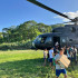 Según medios de Ecuador, el helicóptero (foto) entregaba ayuda humanitaria.