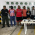 Este es el grupo de  supuestos extorsionistas capturados en  Soledad, Atlántico.