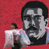 Mural de Nicolás Maduro en Caracas.