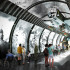 Representación artística de un complejo subterráneo de túneles en Londres que se convertirá en espacios para turistas.
