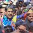 Nicolás Maduro durante su movilización este viernes.