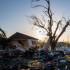 Las alertas por tornados continuaban vigentes el domingo por la noche en distintos estados del sur del país.
