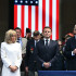 Joe Biden y Emmanuel Macron en la ceremonia del 80 aniversario del Desembarco de Normandía.
