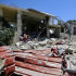 Edificios dañados después de un ataque aéreo israelí, en la ciudad de Khiyam, cerca de la frontera con Israel, en el Líbano, 26 de junio de 2024.