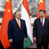 Viktor Orban y Xi Jinping durante un encuentro en Pekín.