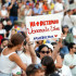 Protestas en Barcelona contra el cuestionado triunfo de Nicolás Maduro en las elecciones en Venezuela.