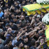 Funeral de dos de las personas que murieron en las explosiones del martes en Beirut, Líbano.