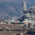 Ataque aéreo israelí contra la aldea de Khiam, en el sur del Líbano.