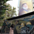 Tehran (Iran(islamic Republic Of)), 29/09/2024.- Iranians walk past a billboard of late Hezbollah leader Hasan Nasrallah at the Palestine Square in Tehran, Iran, 29 September 2024. Iranian Supreme Leader Ayatollah Ali Khamenei said on 28 September that Hasan Nasrallah's blood 'will not unavenged'. The Lebanese political party and militant group Hezbollah confirmed that its leader, Hassan Nasrallah, was killed in an Israeli military strike on the group's central headquarters in Beirut on 27 September 2024. (Teherán, Hizbulá/Hezbolá) EFE/EPA/ABEDIN TAHERKENAREH