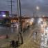 Inundaciones en la autopista Sur.