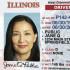 Imagen de una licencia de conducir Real ID de una mujer de Illinois.