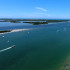 Vista de la playa de Fort Pierce desde las alturas.