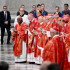 Cardenales en misa previa al inicio del cónclave.