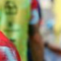 Luis Diaz jugando con la selección Colombia.