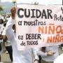 Marcha contra violencia hacia los ni??os y ni??as