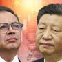 Gustavo Petro y Xi Jinping, presidentes de Colombia y China