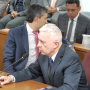 Álvaro Uribe Vélez en el tercer día de su declaración.