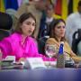 La canciller Laura Sarabia reemplazó al presidente Petro en los actos de la jornada.