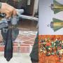 Drones con explosivos utilizados por los grupos armados.
