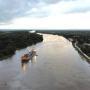 El Canal del Dique tiene una longitud total de 115,5 kilómetros.