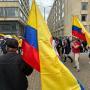 Este miércoles primero de mayo movilizaciones en varios puntos de Bogotá durante la conmemoración del Día Internacional del Trabajo. Manifestantes salieron a marchar sobre la cr 7 en el centro de la capital. Bogotá 1 de mayo del 2024 Foto MAURICIO MORENO CEET EL TIEMPO @mauriciomorenofoto