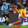 Uruguay vs. Colombia en la eliminatoria.