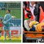 Muller, arquero sufre duro golpe.