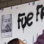 Protestas en el jardín contra el hombre que fue capturado.