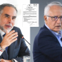 Los ministros Armando Benedetti y Guillermo Alfonso Jaramillo.